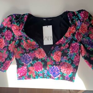 Zara Floral Top